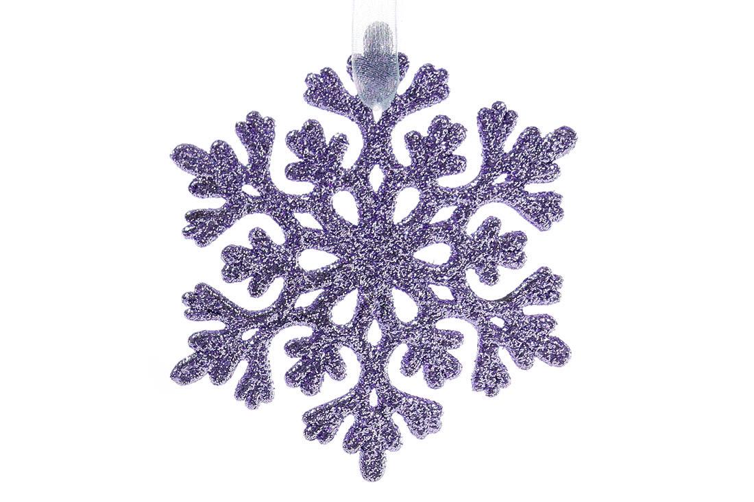 Новогодняя подвеска BonaDi Снежинка 9 см (788-907)