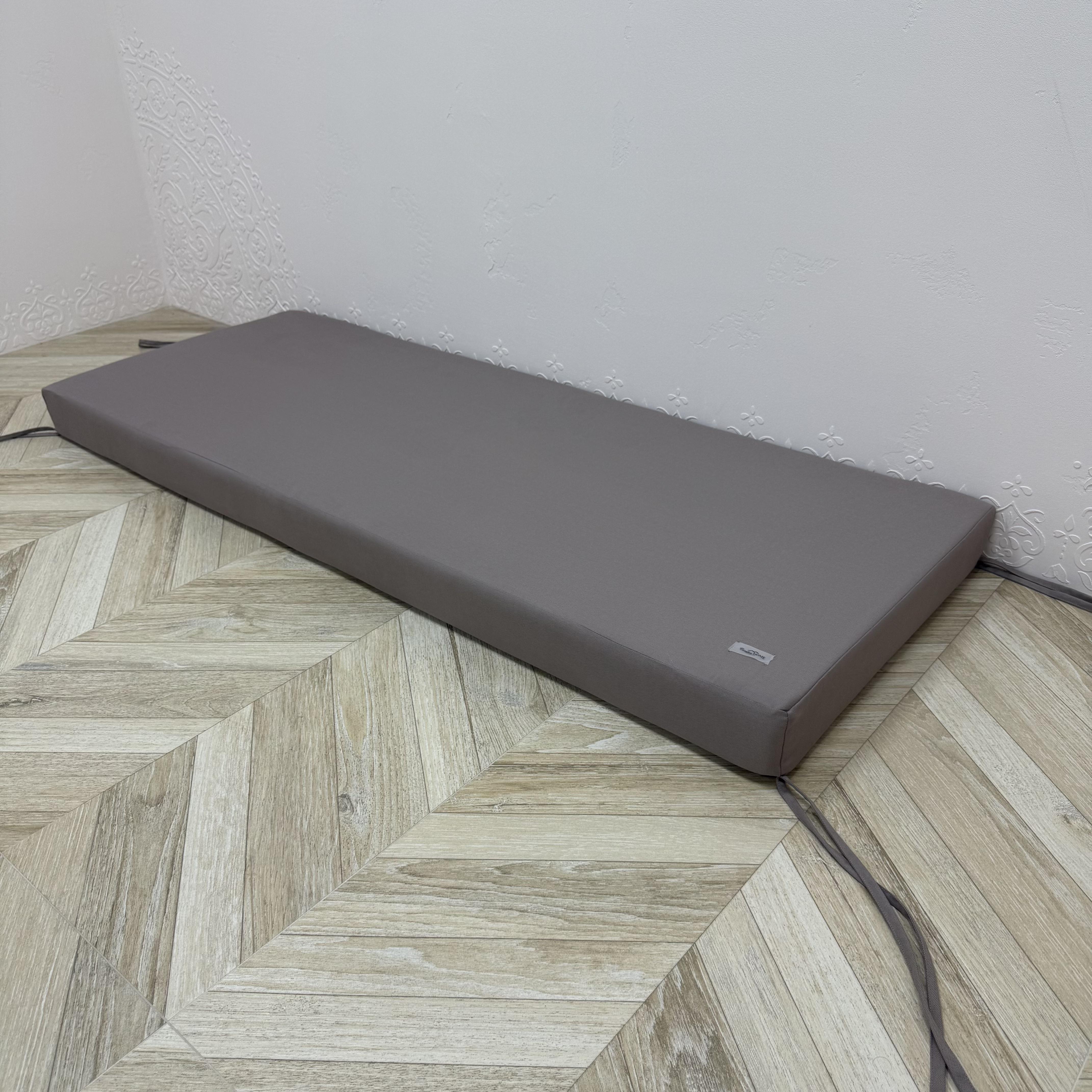 Матрац Comfort Home на підвіконня/каркаси/піддони/садові меблі 160х40х10 см Taupe