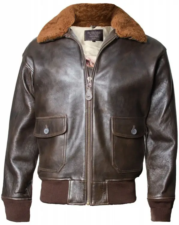 Куртка шкіряна Top Gun Military G-1 Jacket L Brown (G-1brL)