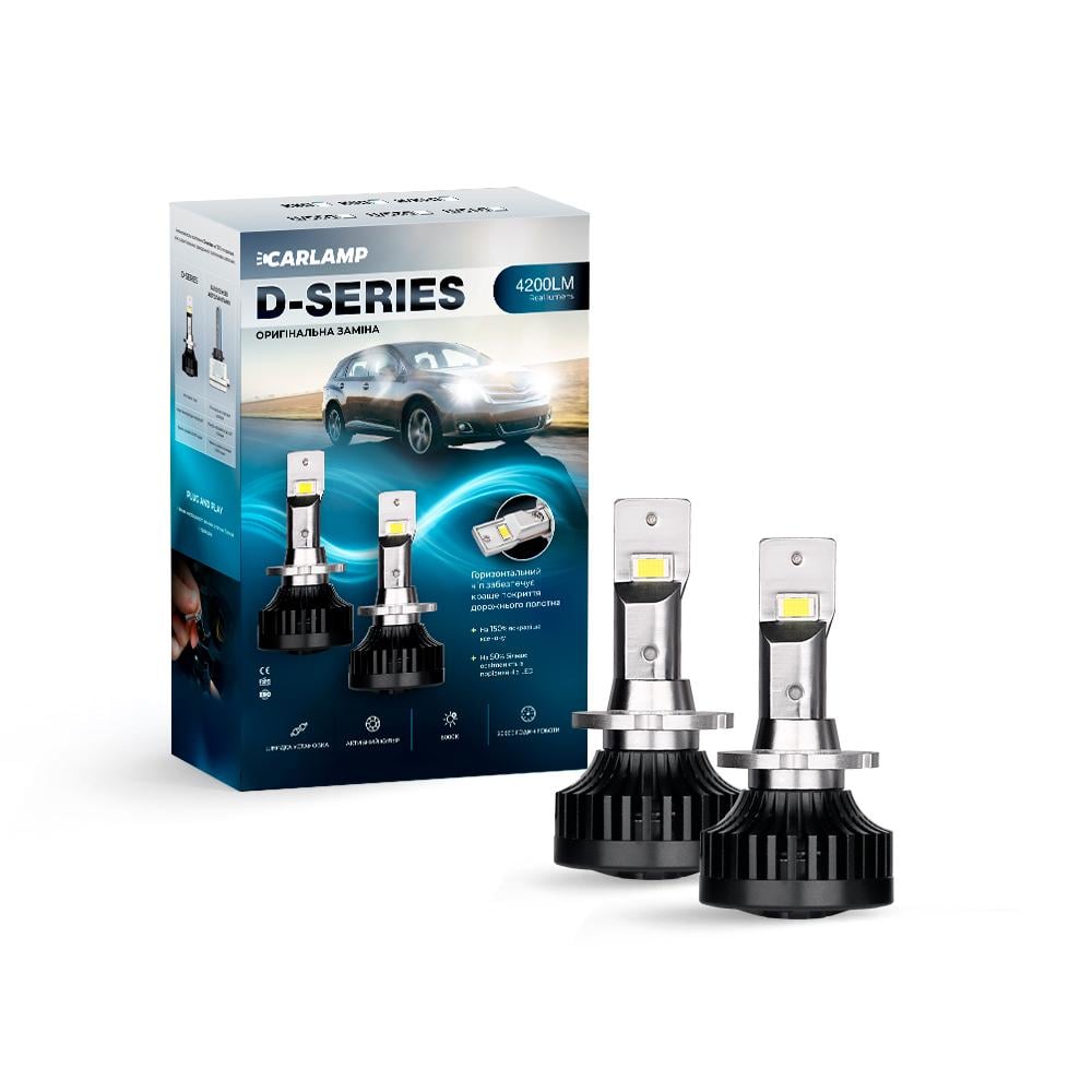 Автолампы светодиодные Carlamp D2S R D-Series Led 4200 Lm 6000K