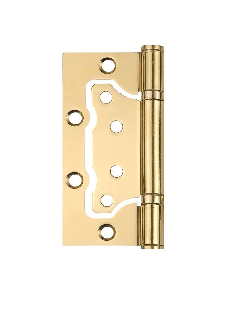 Петля дверна Siba універсальна накладна 100 мм Полірована латунь (2BB 4"х3"х2,5mm FHP PB) - фото 2 Петля дверна Siba універсальна накладна 100 мм Полірована латунь (2BB 4"х3"х2,5mm FHP PB) - фото 2