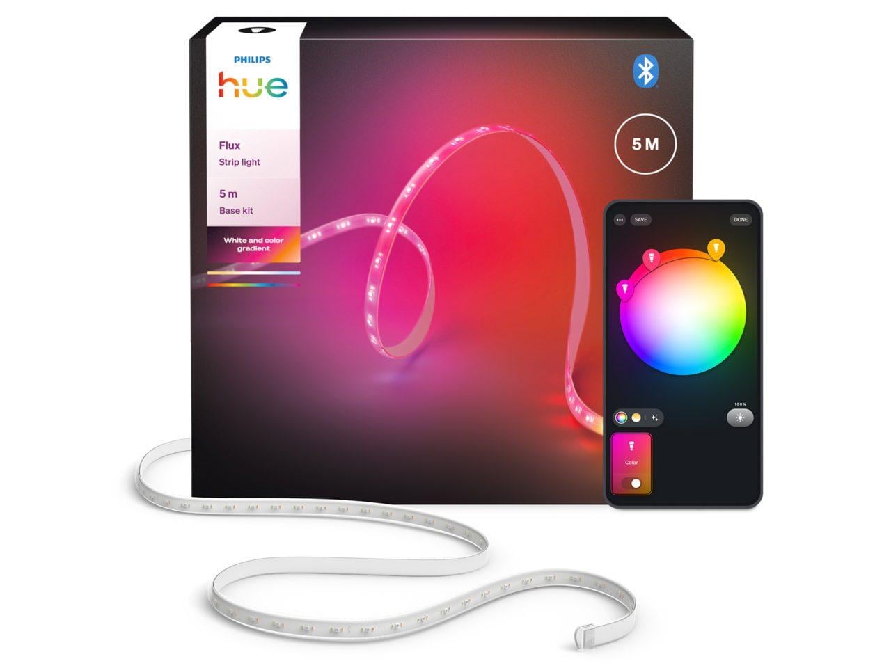 Розумна світлодіодна LED стрічка 5 метри Philips Hue Flux Bluetooth HomeKit (2844727792)