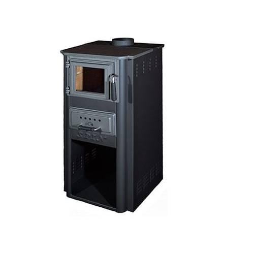 Піч на дровах буржуйка SPIN Kalimero 6 кВт Чорний