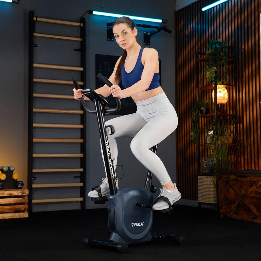 Велотренажер TREX Sport TX-350MB RIZE магнітний Синій (4945) - фото 3