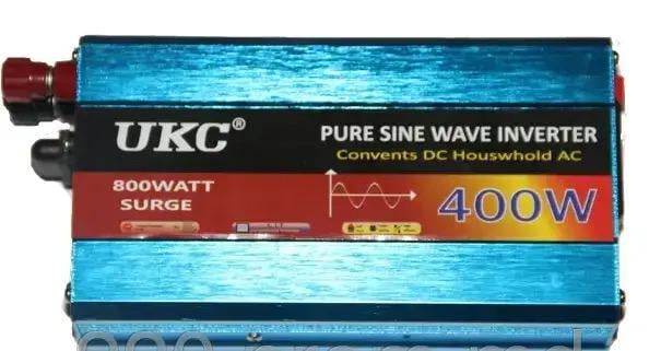Автомобільний інвертор UKC AC/DC Sine 400W 12-220V Чиста синусоїда до 800 Вт (30824490) - фото 2