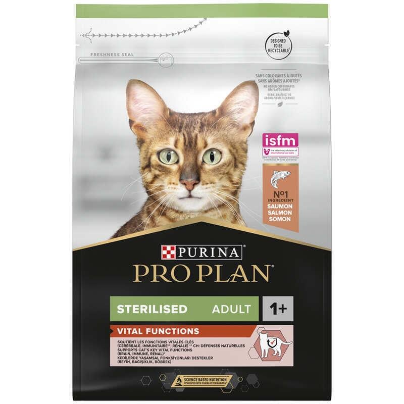 Корм сухой для стерилизованных котов PURINA Pro Plan Cat STERILISED Vital Functions с лососем 3 кг (11236897)