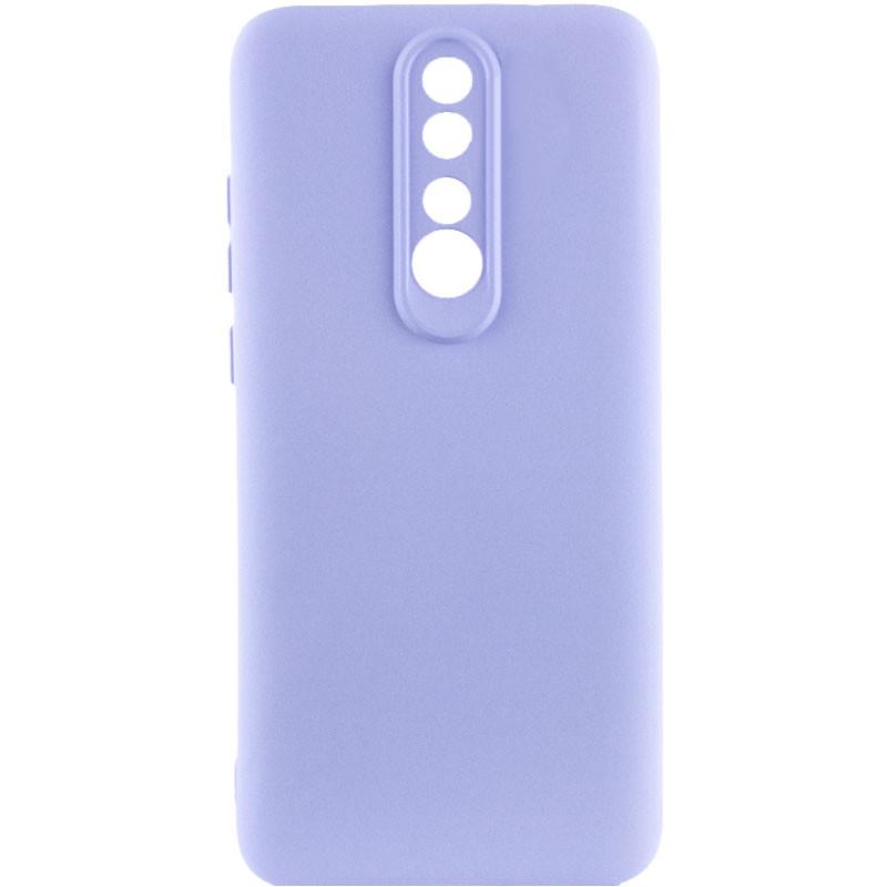 Противоударный чехол TPU GETMAN Liquid Silk Full Camera для Xiaomi Redmi 8 Сиреневый / Dasheen