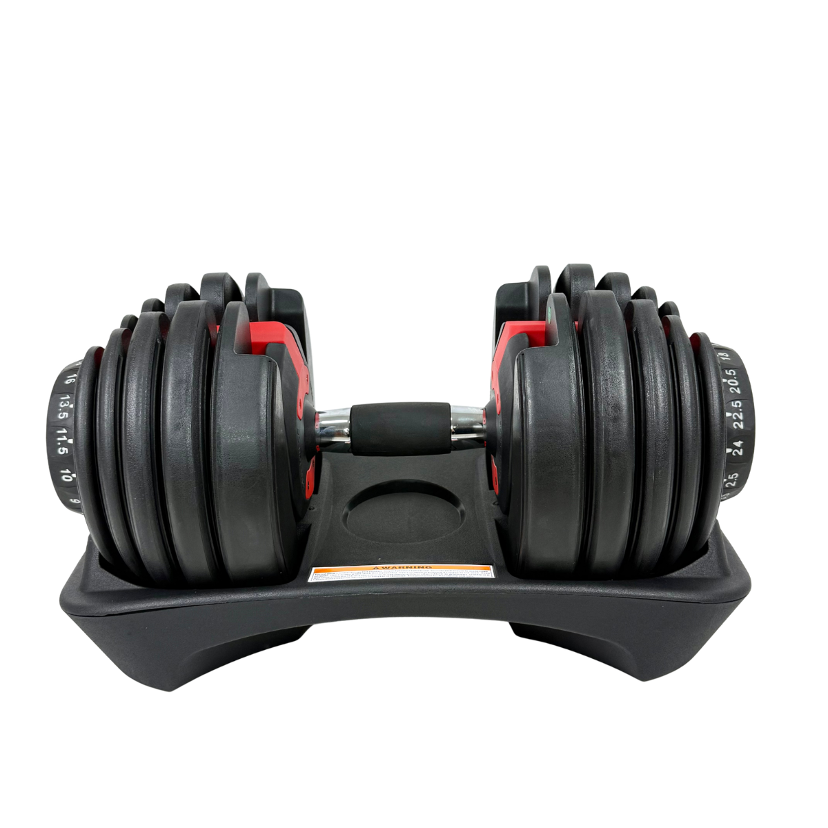 Гантеля регулируемая селекторная с подставкой 2,5–24 кг (FLGT-24-Black)