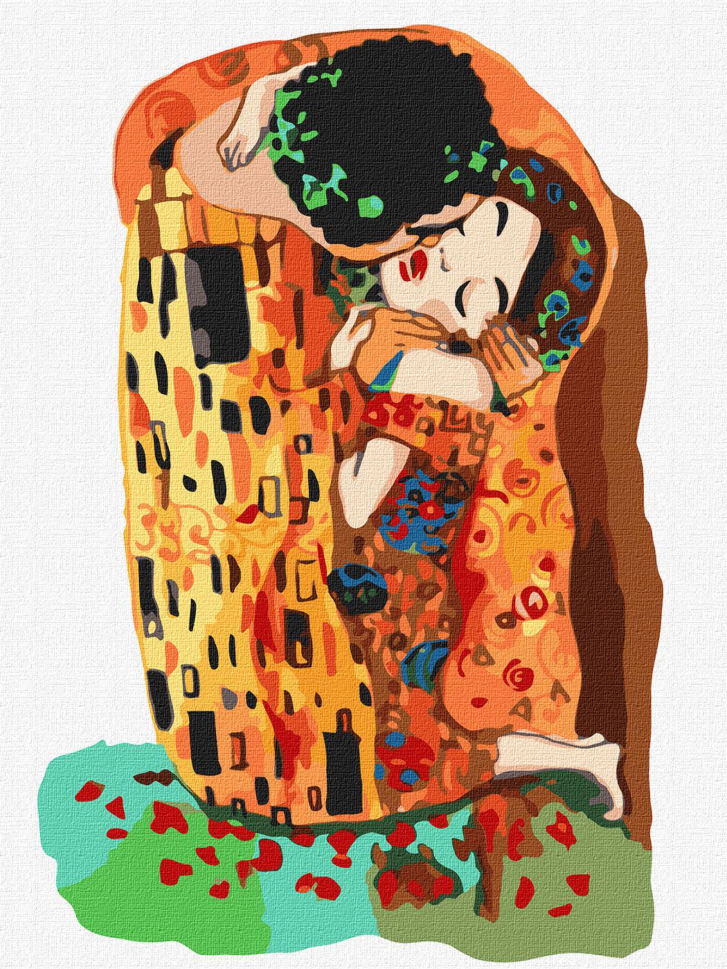 Картина по номерам Ideyka Поцелуй кно4866 30x40 см (MTT-146635)