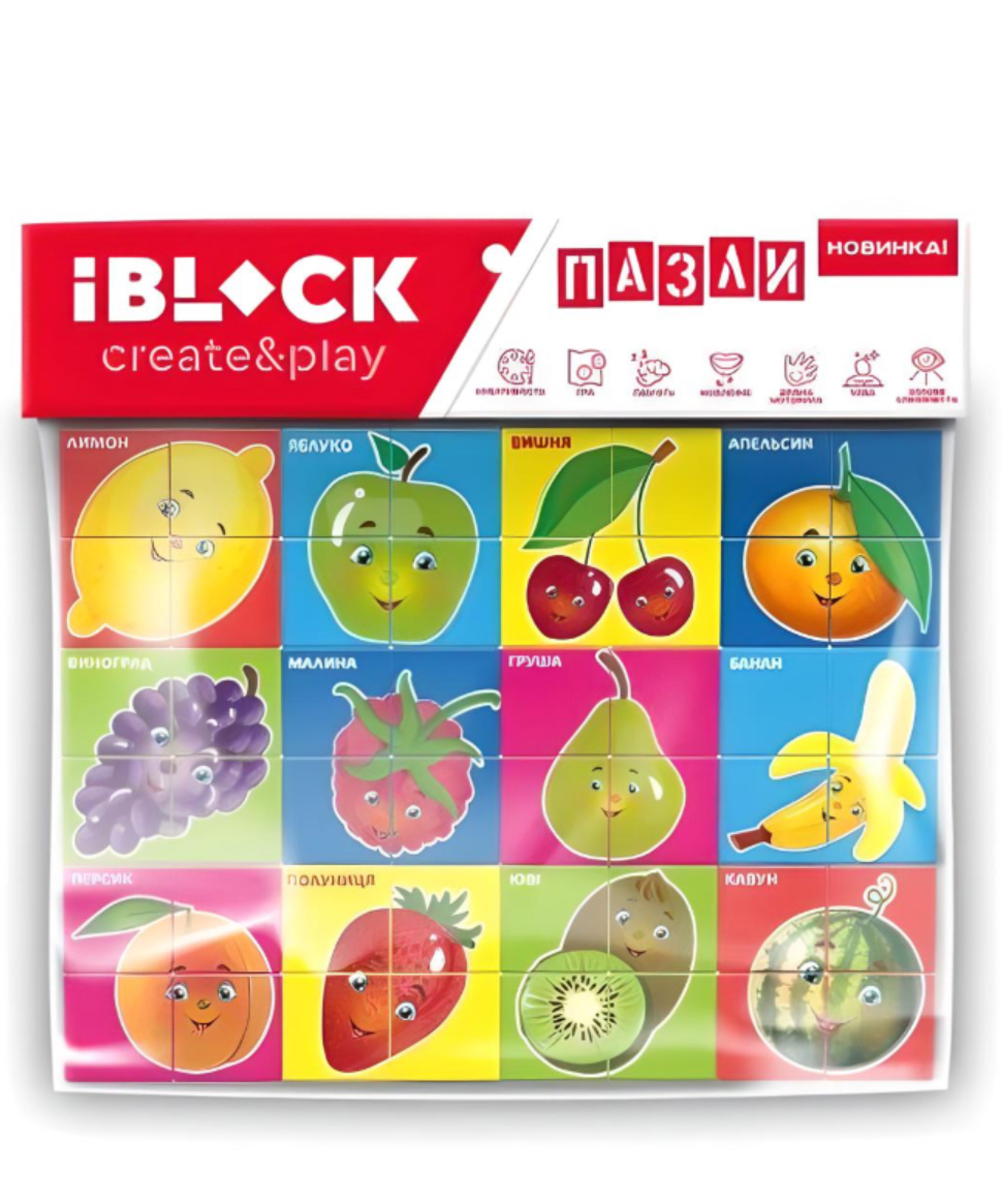 Іграшковий набір IBLOCK Фрукти 48 деталей (PL-921-282)