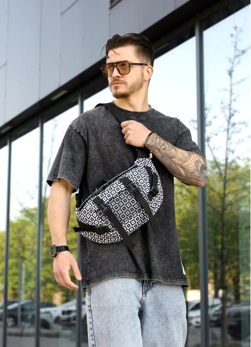 Поясная сумка мужская Sambag Cube тканевая (1092038721)