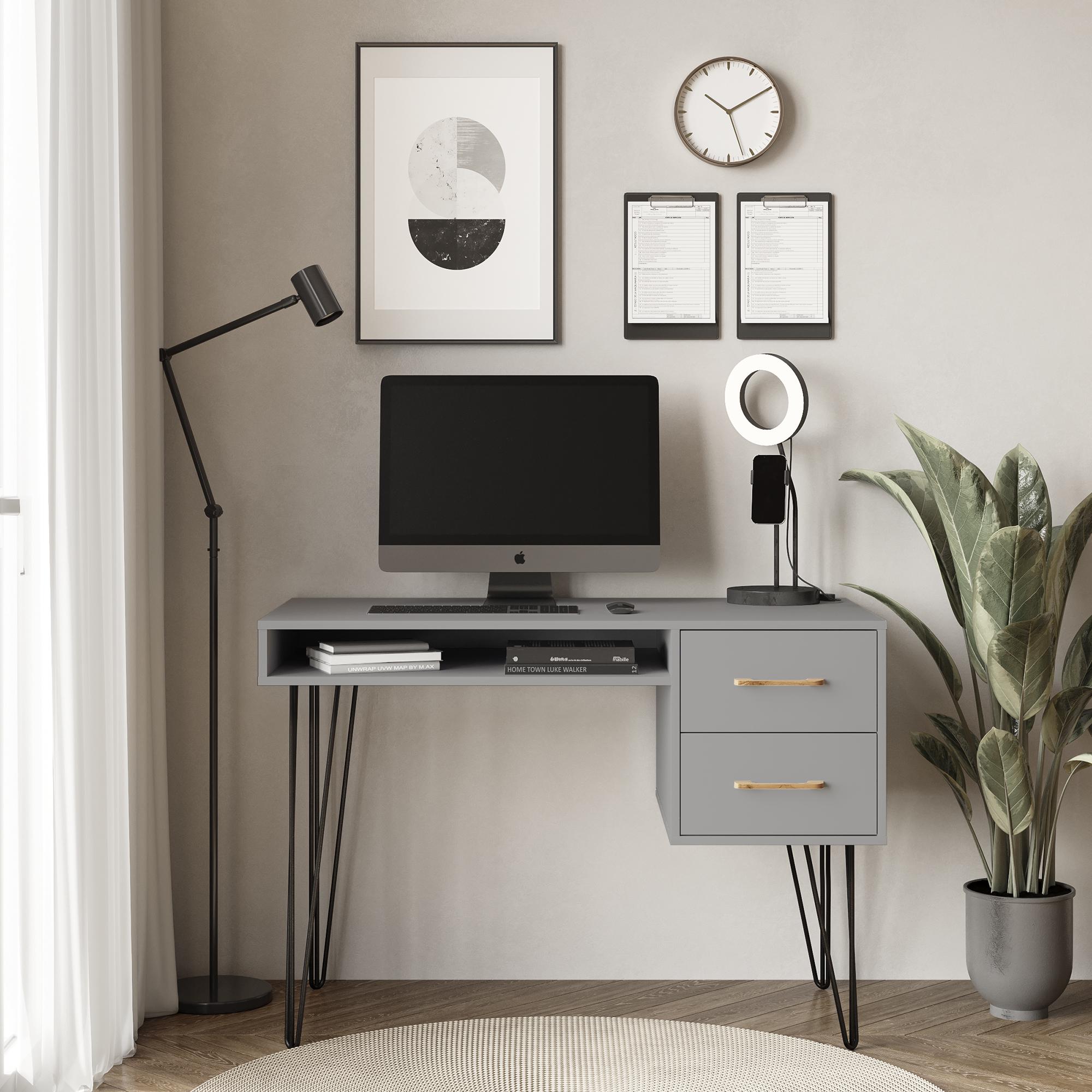 Стіл письмовий Loft-2 1200х598х750 мм Графіт (Арт.233) - фото 2 Стіл письмовий Loft-2 1200х598х750 мм Графіт (Арт.233) - фото 2