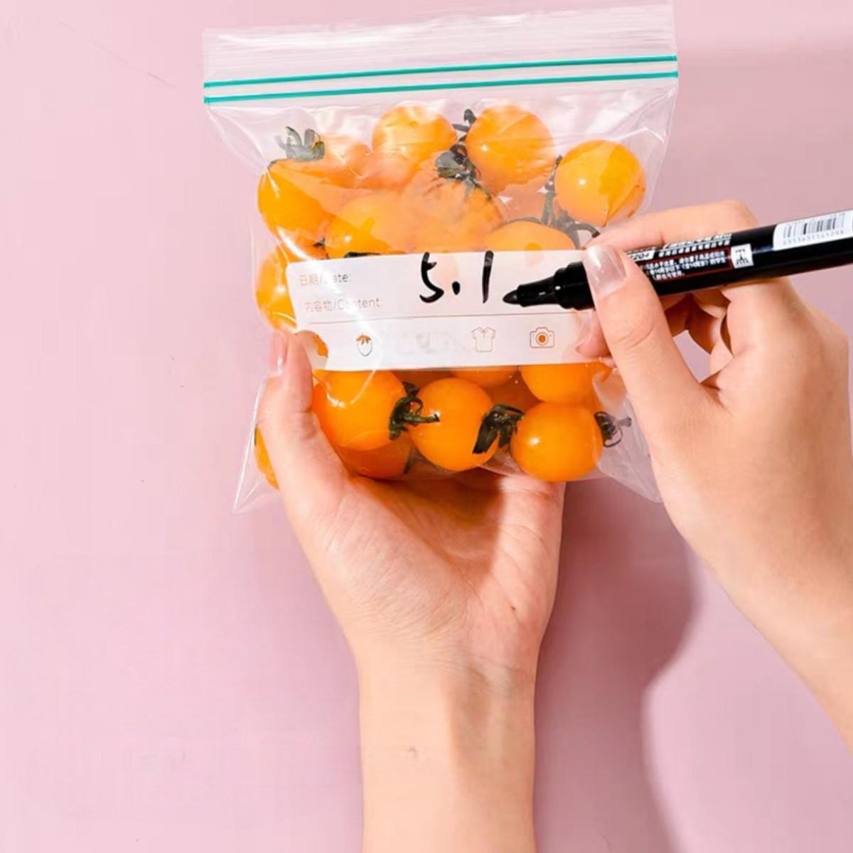 Пакеты с замком Zip-Lock Zipper Bag для хранения продуктов 16х15 см 30 шт. (R98225-S) - фото 5 Пакеты с замком Zip-Lock Zipper Bag для хранения продуктов 16х15 см 30 шт. (R98225-S) - фото 5