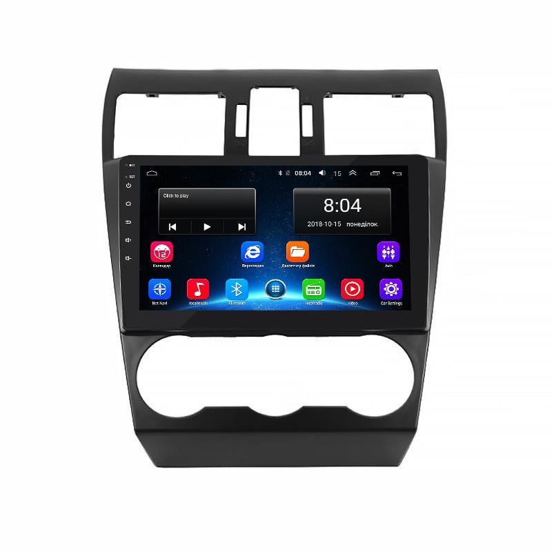Автомагнитола штатная Lesko для Subaru Forester IV рестайлинг 2 2016-2018 9" 2/32Gb Wi-Fi GPS Base MOB