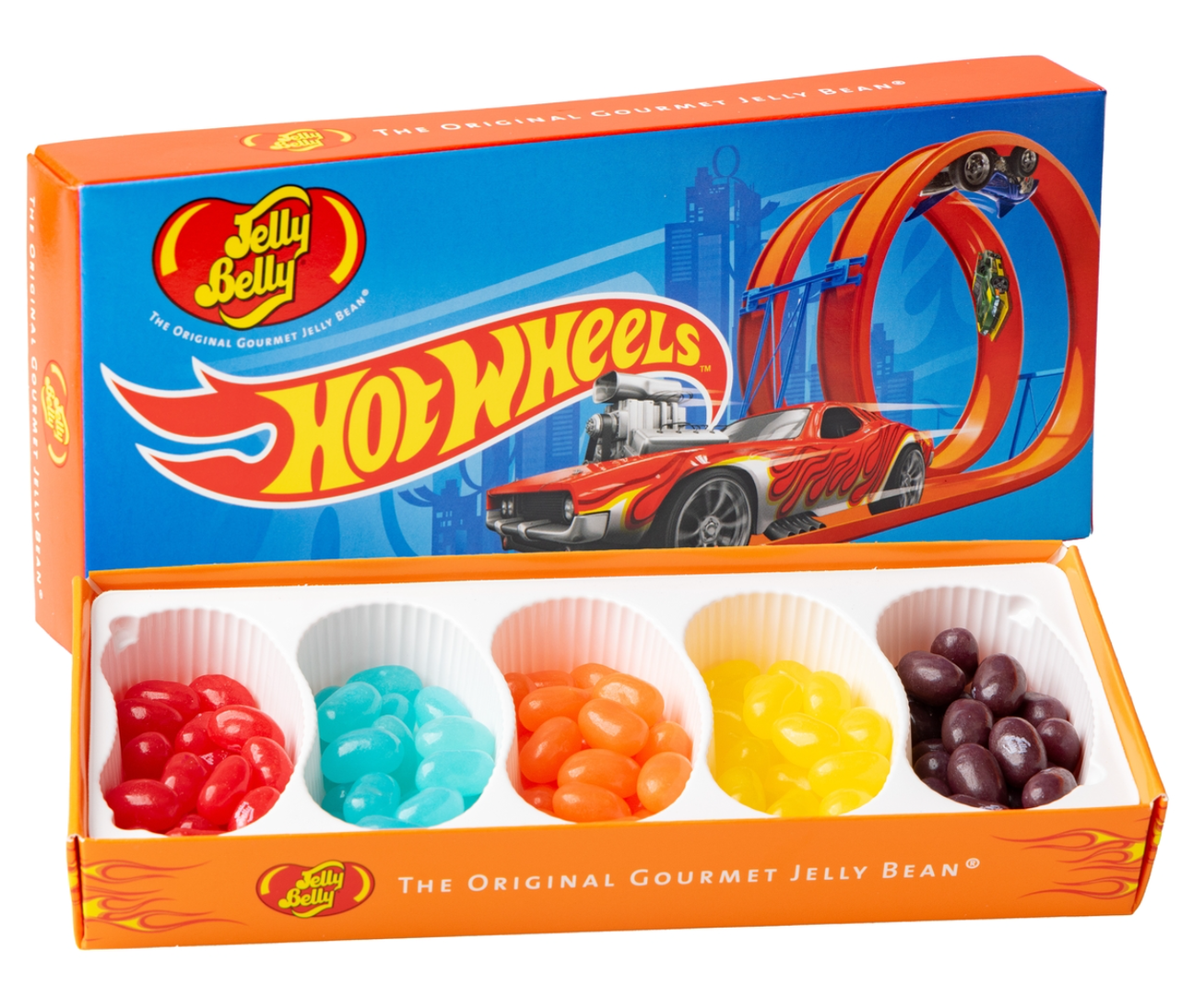 Коробка жувальних цукерок Jelly Belly Hot Wheels Jelly Bean Mix 120 г (2589549399)