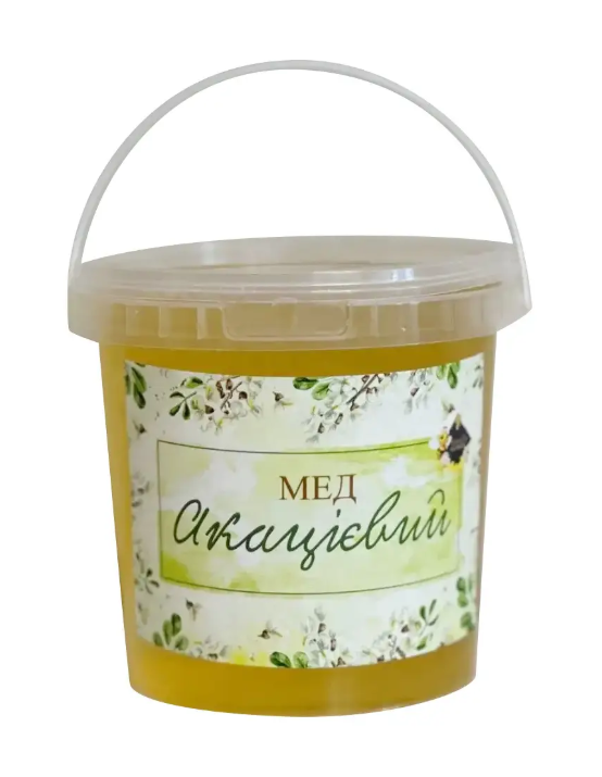 Мед акаційний врожай 2024 р. 1 л 1,4 кг 1000 мл