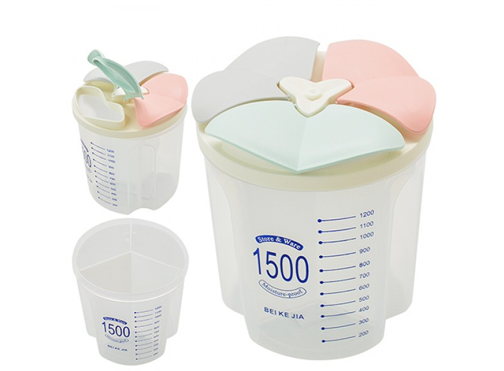 Контейнер харчової для сипучих продуктів 3отдела 1.5 л