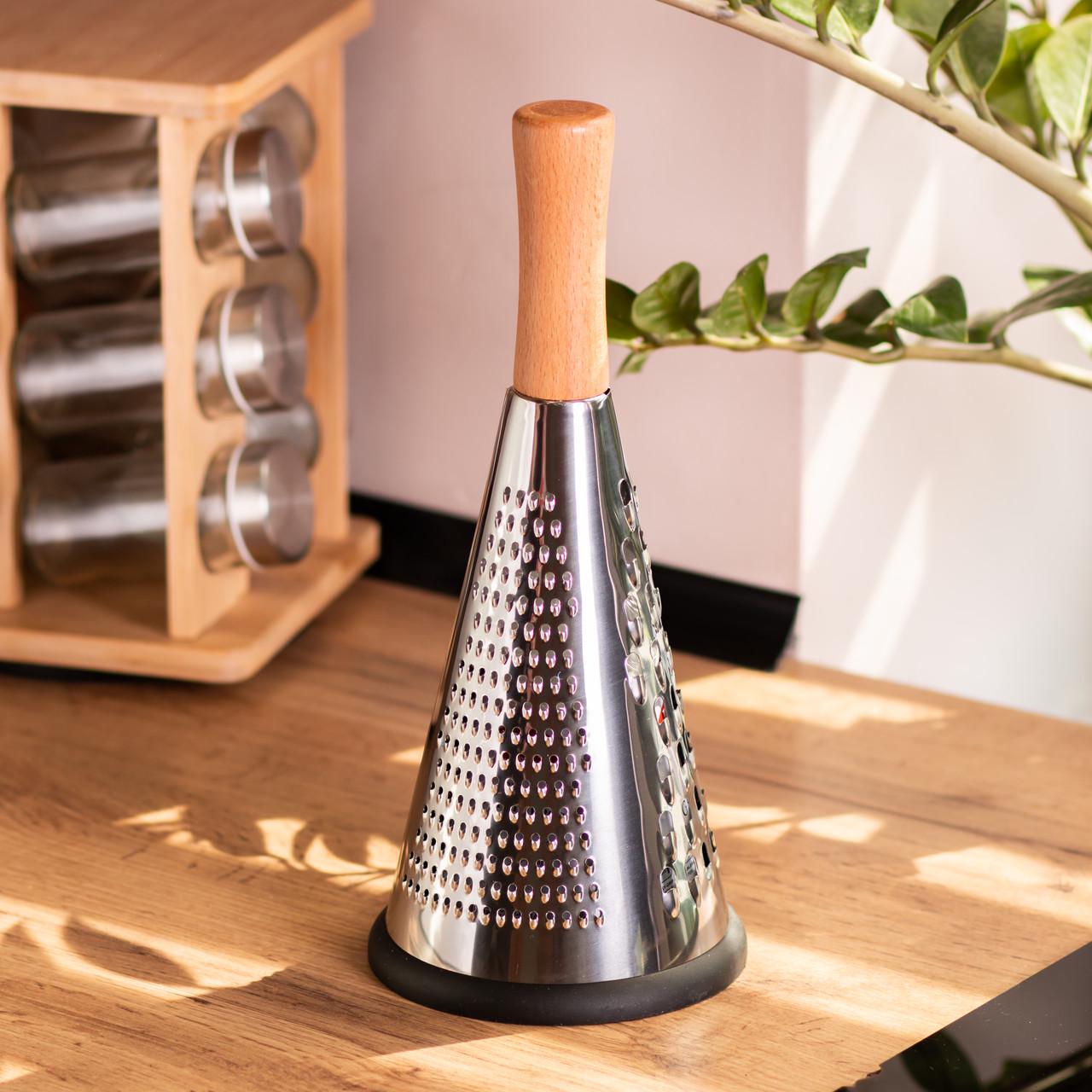 Терка Конус трехсторонняя из нержавеющей стали 27,5 см (HP-8-2) - фото 2