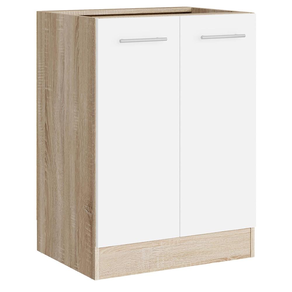Модуль кухонный нижний Еверест Эко 600 60х46х82 см Дуб сонома/Нимфея альба (DTM-071042)