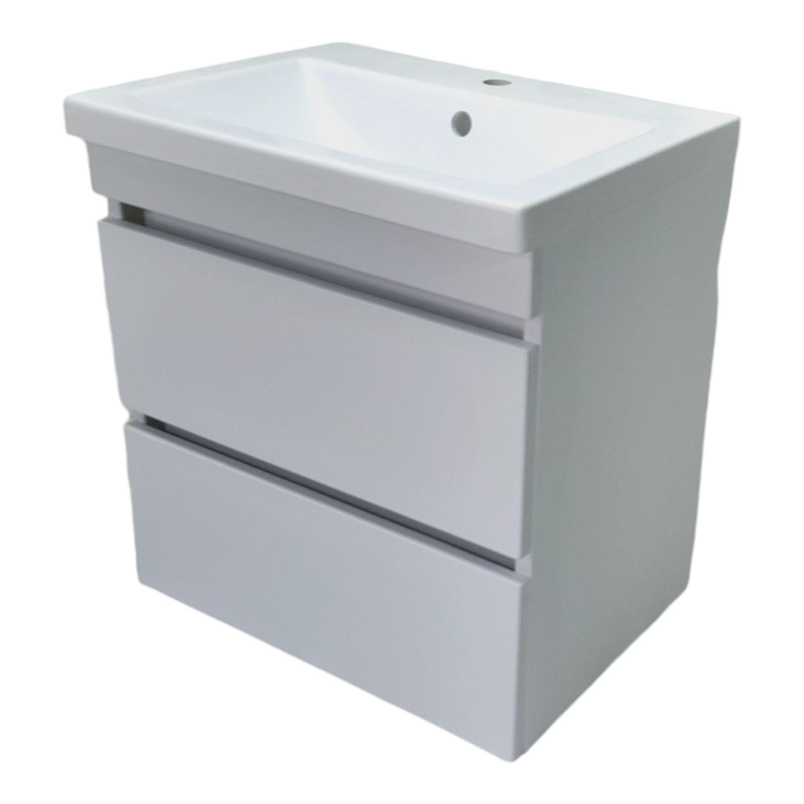 Тумба подвесная для ванной комнаты пластиковая Mikola-M Atlant 60 см White (2351) - фото 4 Тумба подвесная для ванной комнаты пластиковая Mikola-M Atlant 60 см White (2351) - фото 4