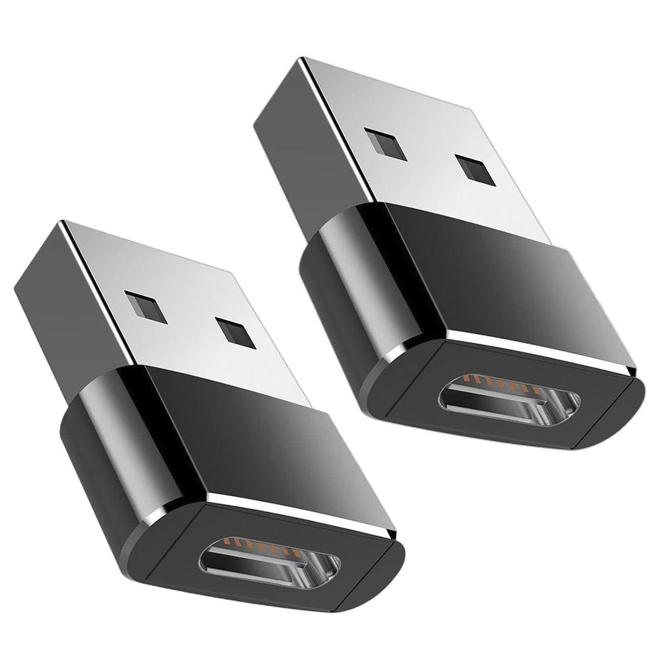 Переходник Addap USB-C Female на USB-A Male для смартфона UC2A-01 OTG 2 шт.