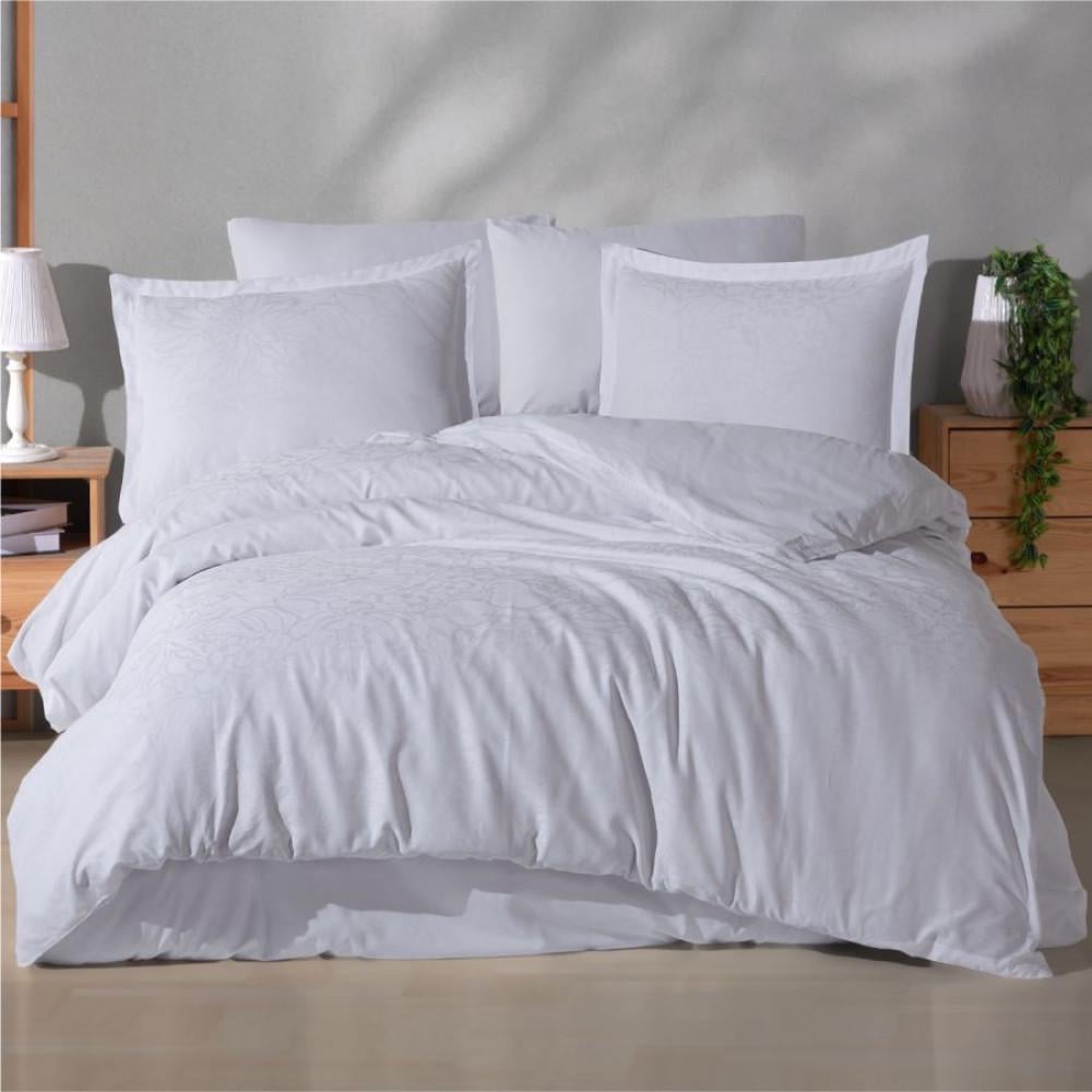 Комплект постельного белья Clasy Arte beyaz жаккард евро (2000022283143)