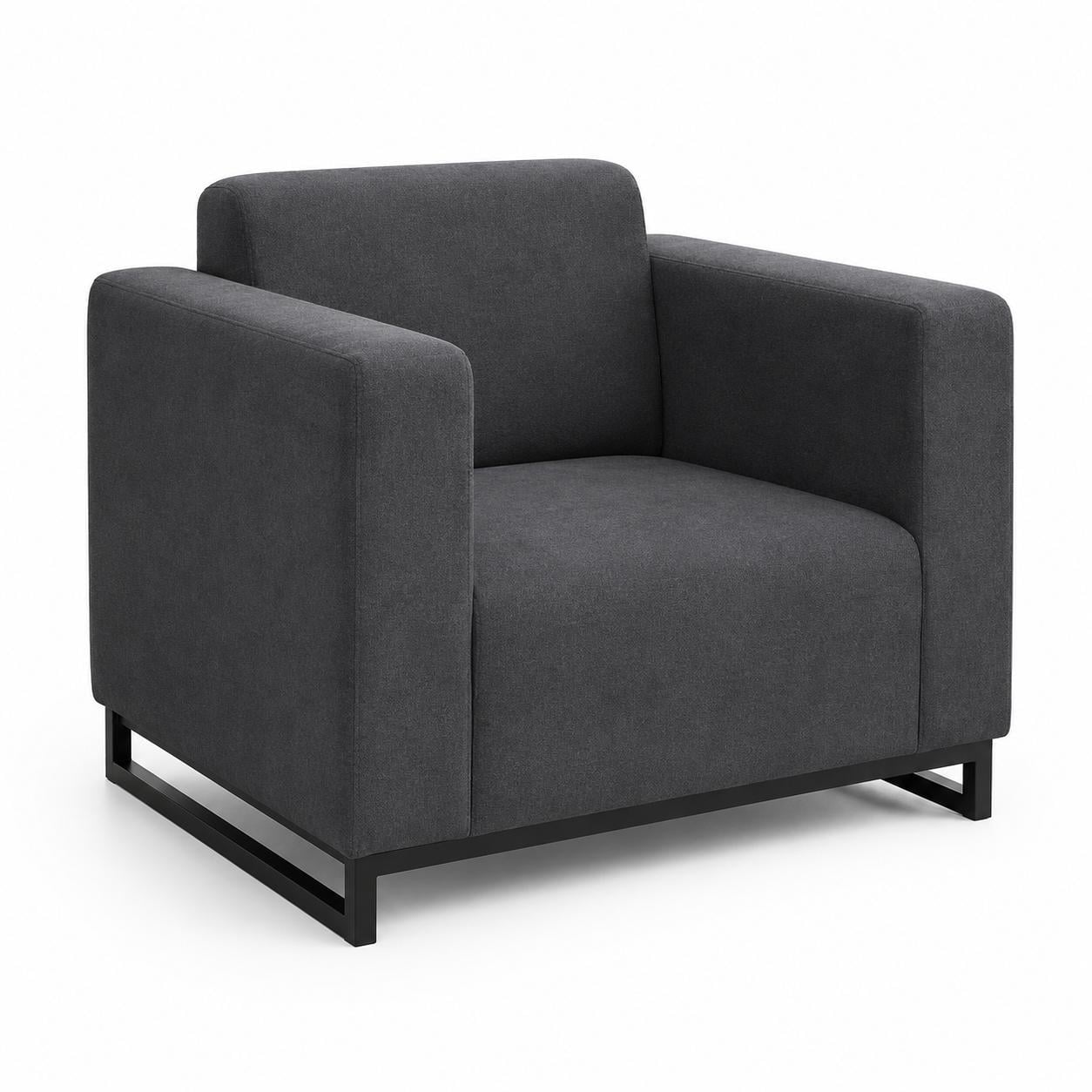 Диван Kansas Soft металлический каркас 90х75х88 см Grey (rich_sofa_00345)