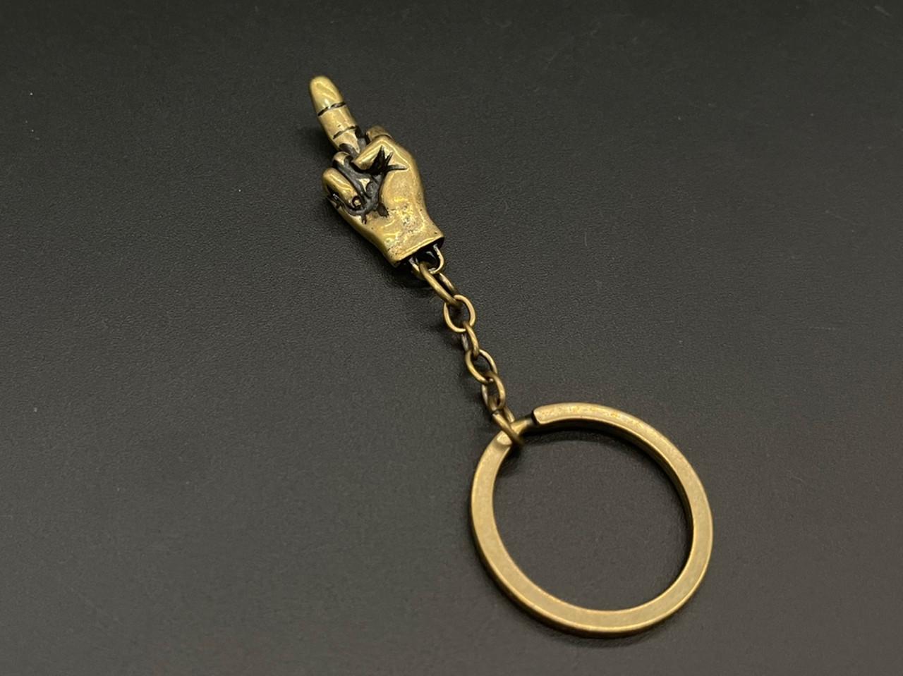 Брелок металлический литый 90х20 мм Бронзовый (1461514047)