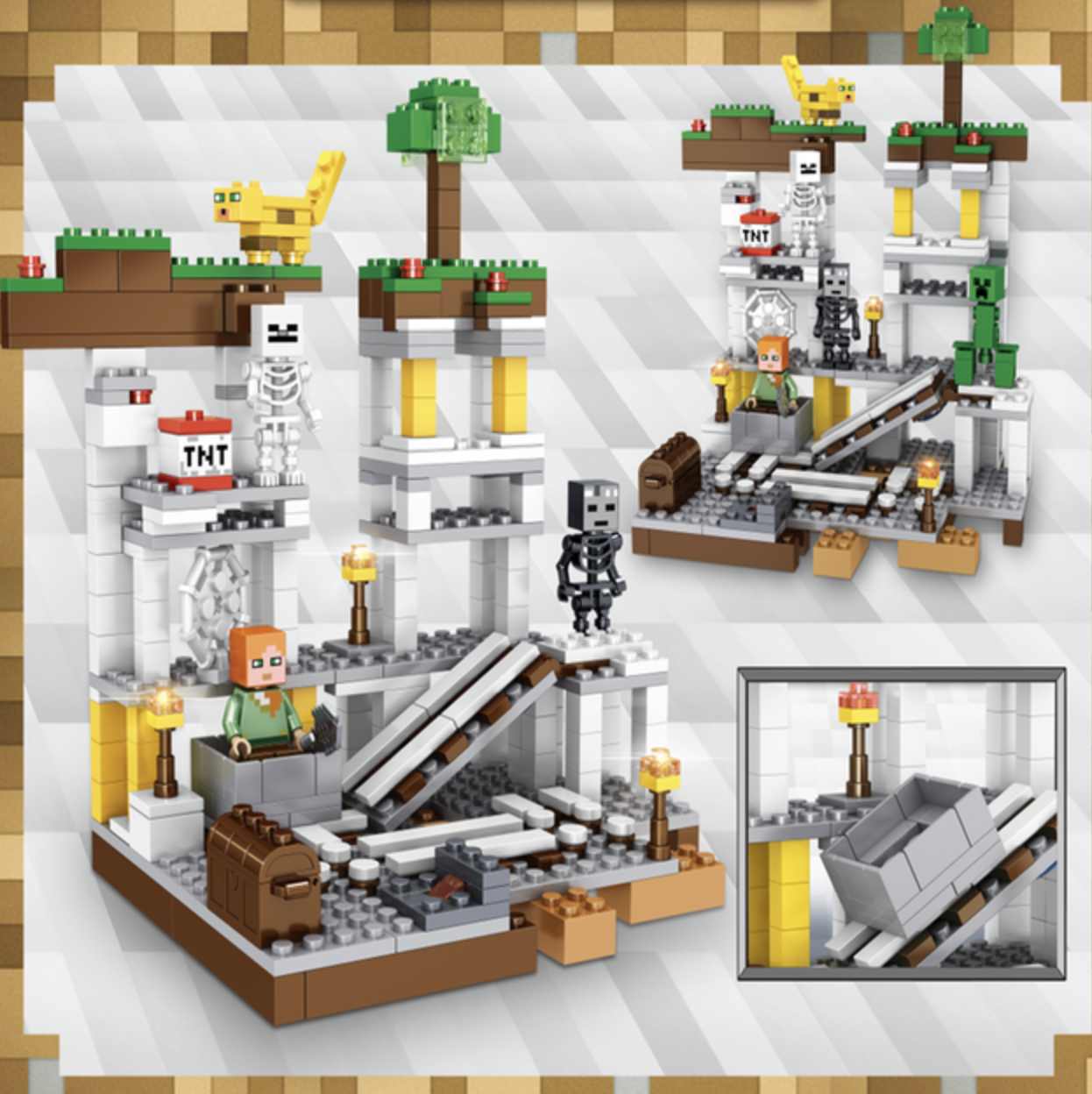 Конструктор My World Будівництво шахти 474 деталей (SJ82001) - фото 6 Конструктор My World Будівництво шахти 474 деталей (SJ82001) - фото 6