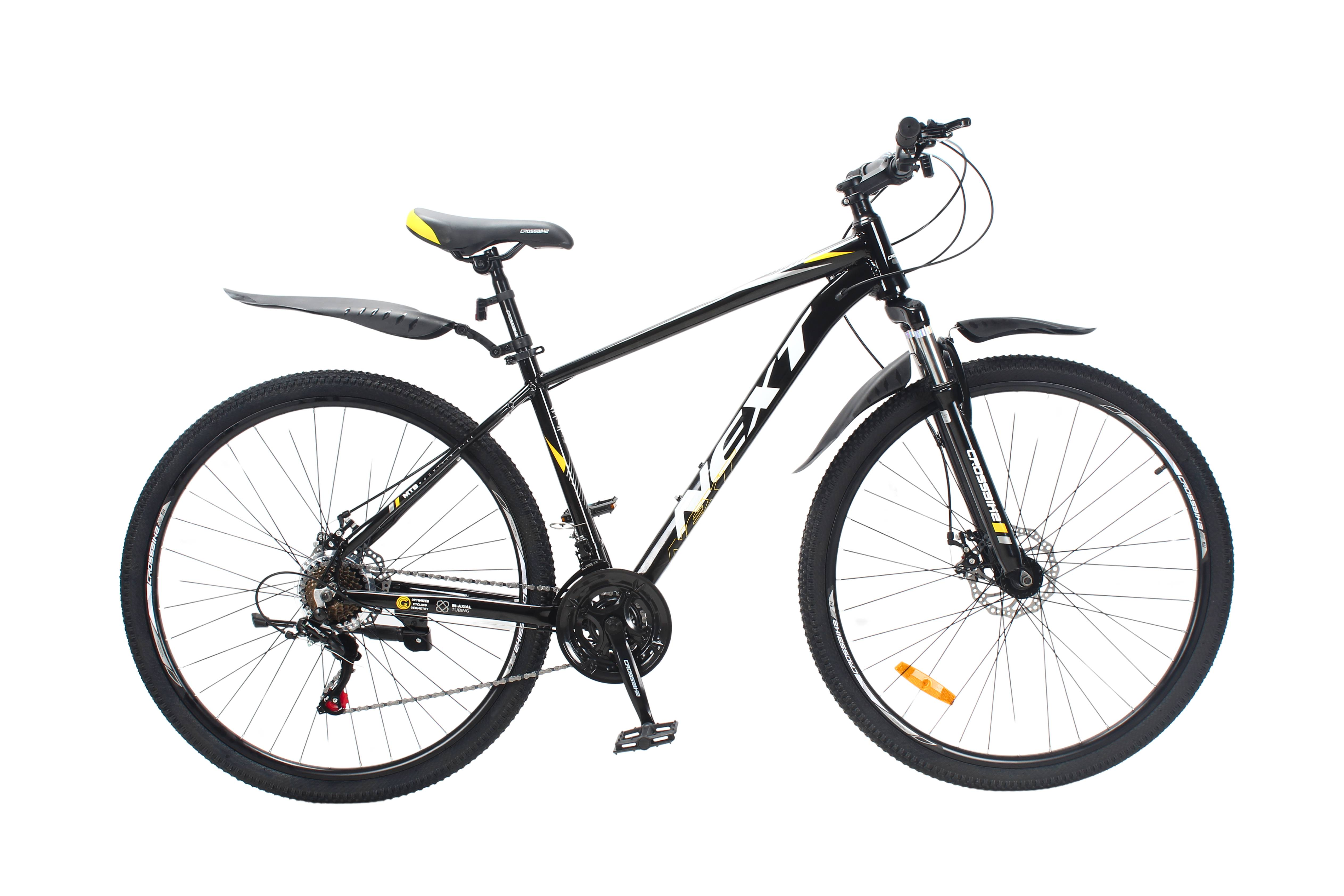 Велосипед Crossbike Next 2025 29" 18" Черно-желтый