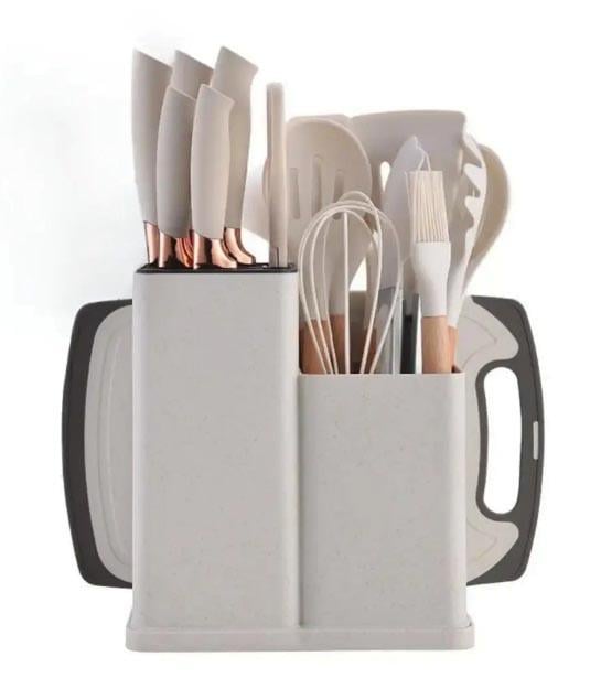 Набір кухонного приладдя Kitchenware Set з дощечкою Білий (2163852674)