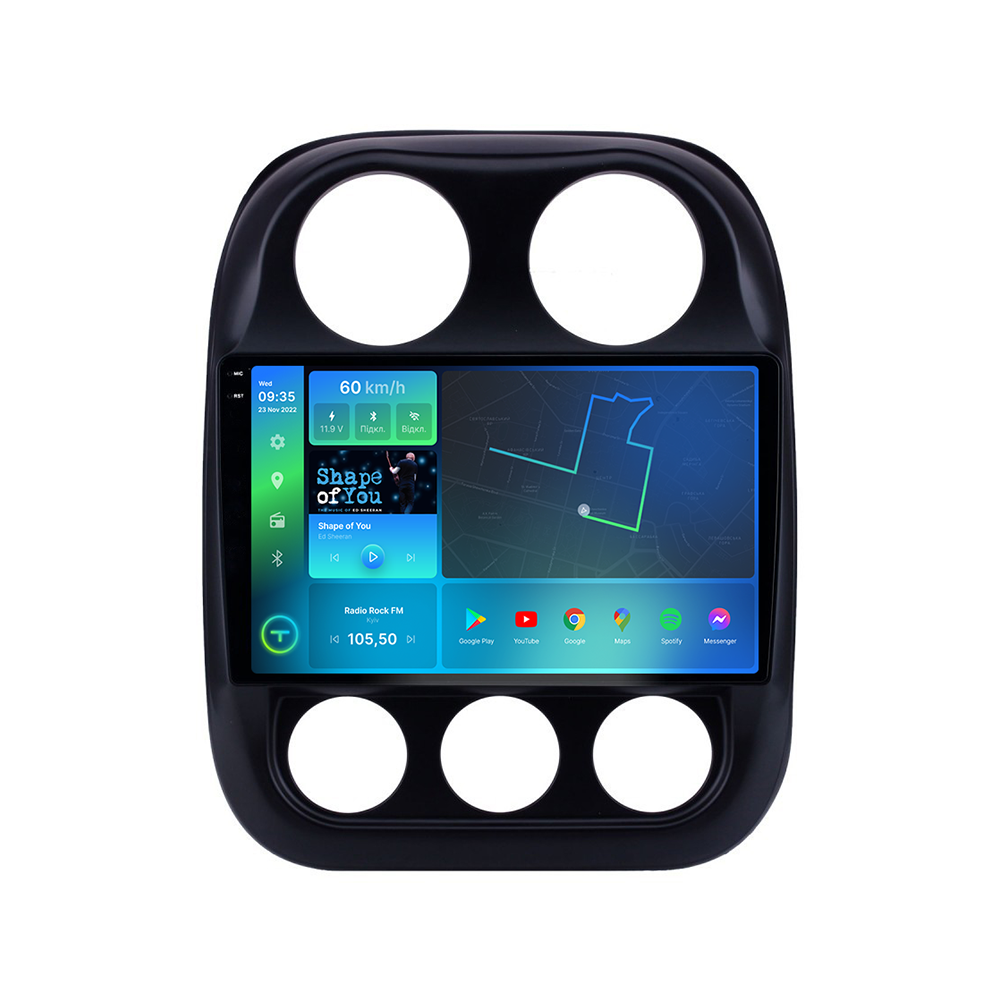 Магнитола штатная Torssen 2K Jeep Compas/Patriot 10-16 F108256 4G Carplay DSP (202306950)