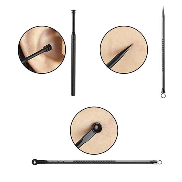 Набір манікюрний педикюрний професійний з медичної сталі у футлярі 22 пр. Чорний - фото 6