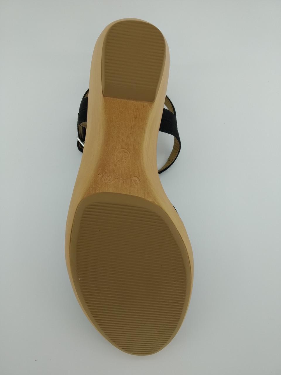 Босоніжки жіночі на танкетці Unisa №06 р. 38/24,5 см Чорний (984501277) - фото 6 Босоніжки жіночі на танкетці Unisa №06 р. 38/24,5 см Чорний (984501277) - фото 6