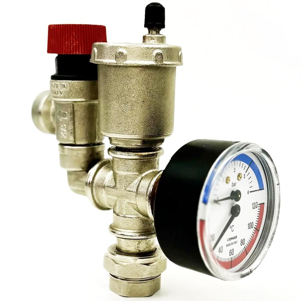 Группа безопасности котла Kvant Laboratory ITAP TMF-X30 3 bar с термоманометром 1/2-3/4" (31766131)