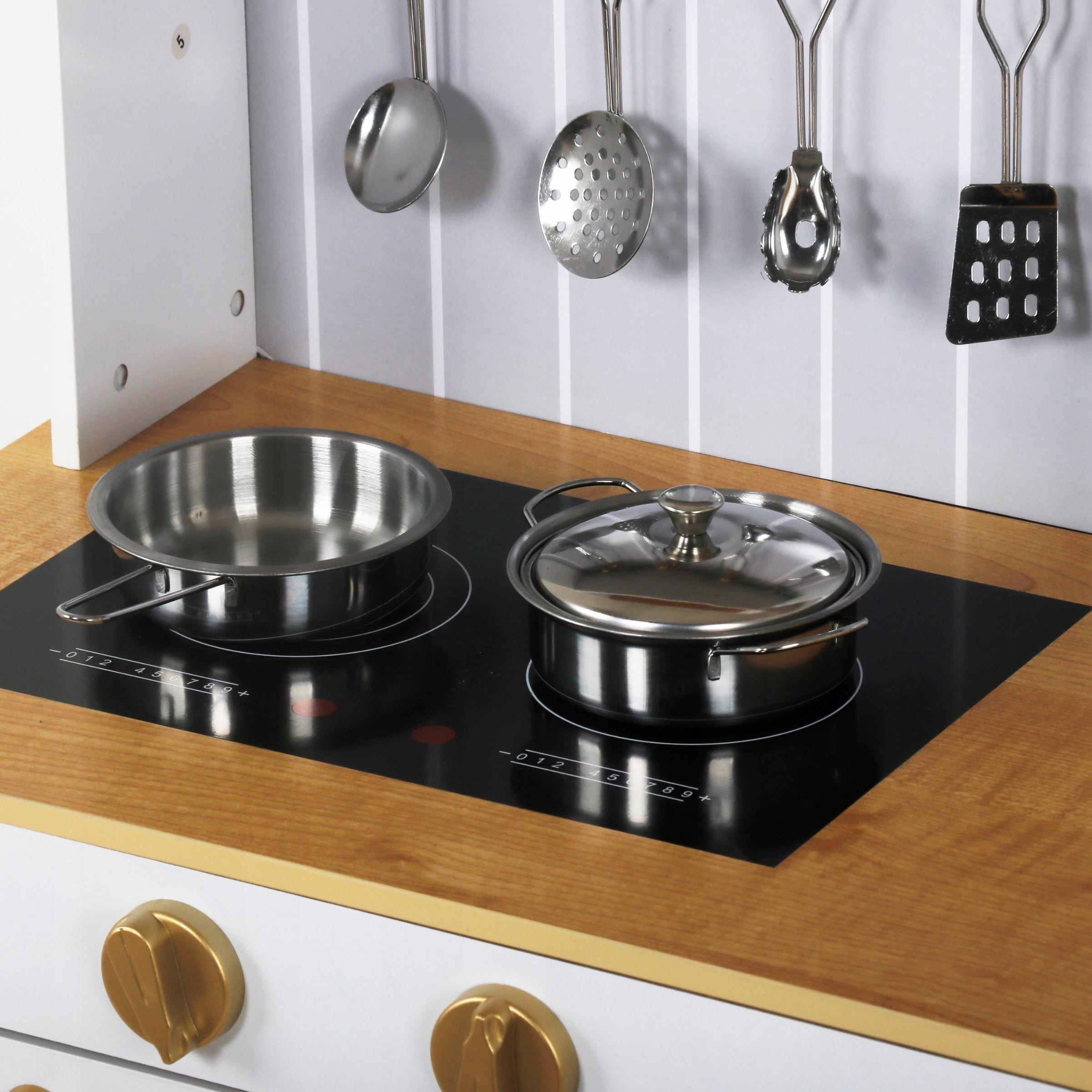 Кухня для детей Mamabrum деревянная 99x30x70 см Белый (MAM170) - фото 6