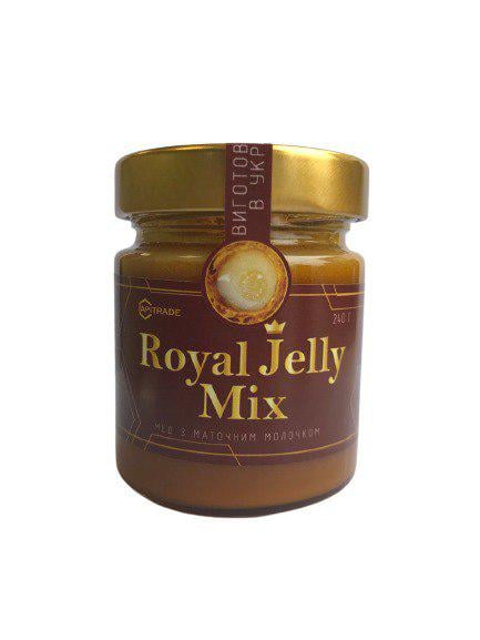 Мед Apitrade Royal Jelly Mix с маточным молочком и цветочной пыльцой 240 г
