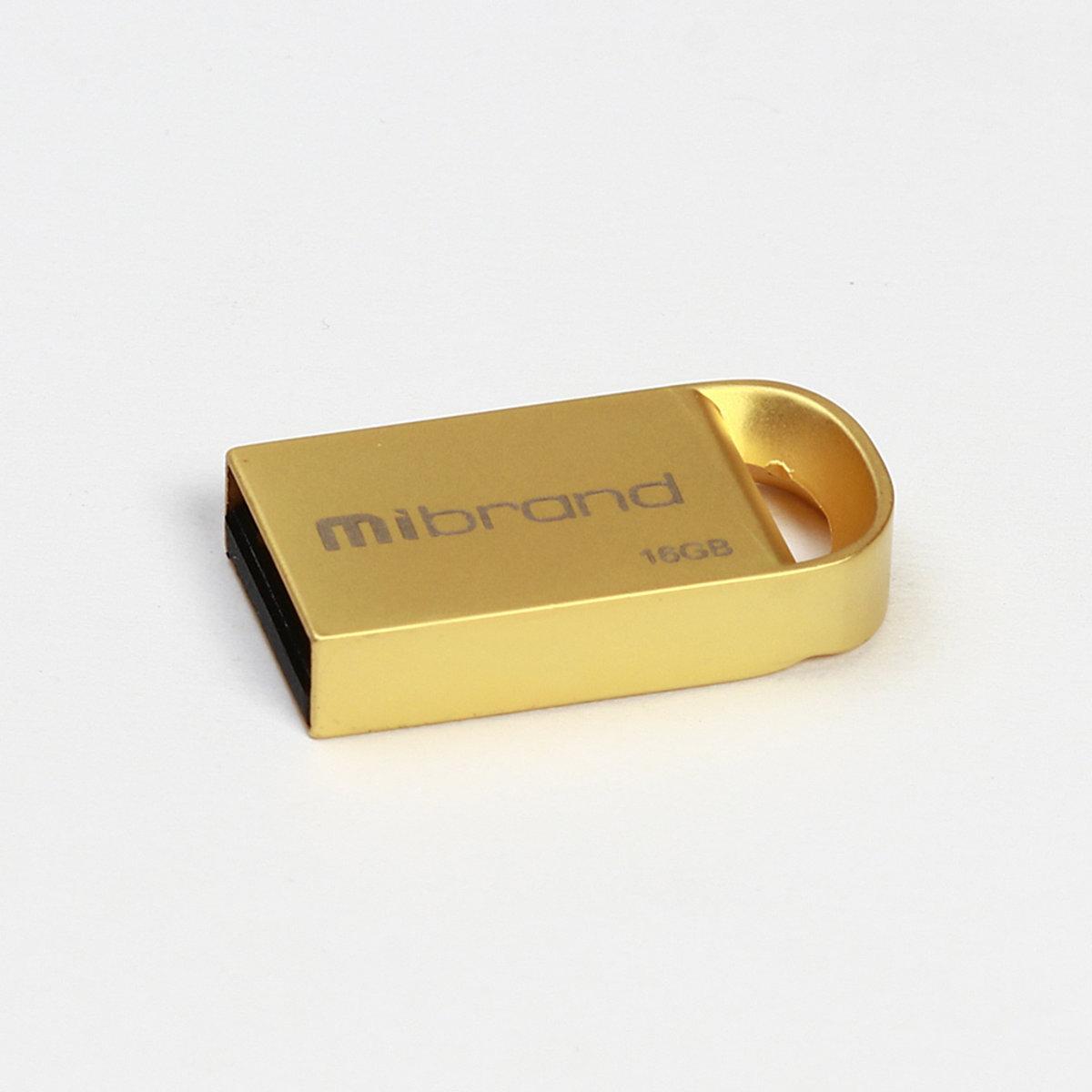 Флешка для ноутбука Flash Mibrand USB 2.0 Lynx 16Gb Gold (MI2.0/LY16M2G)