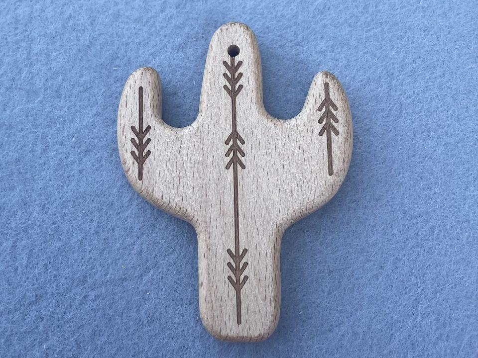 Гризунок деревянный Кактус