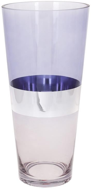 Ваза декоративна Ancient Glass Поллі Ø17х35 см Блакитний/Сірий (BD-591-285)