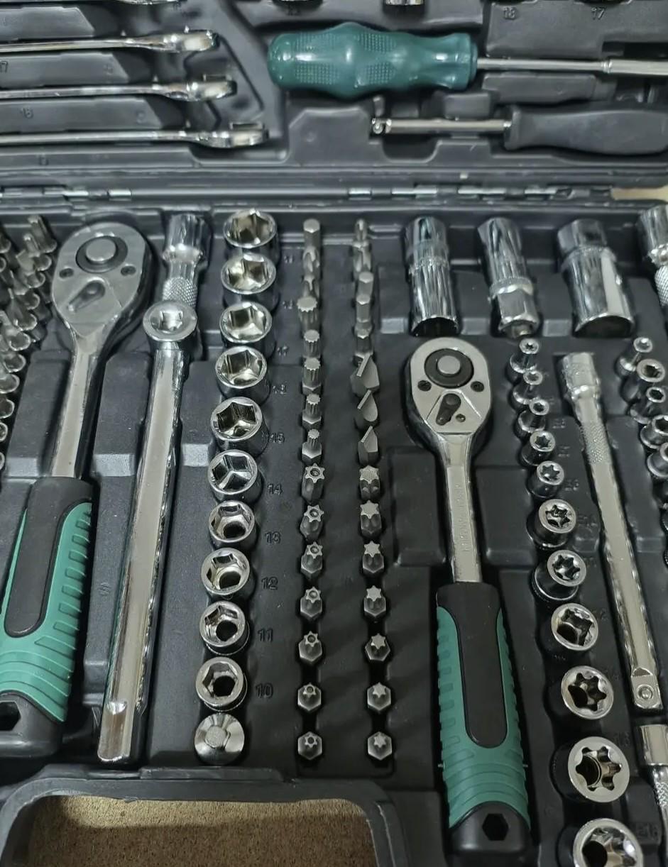 Набор инструментов WerkMaster WM-216C 216 пр. в усиленном кейсе 4-32 мм Черный (45678) - фото 5 Набор инструментов WerkMaster WM-216C 216 пр. в усиленном кейсе 4-32 мм Черный (45678) - фото 5