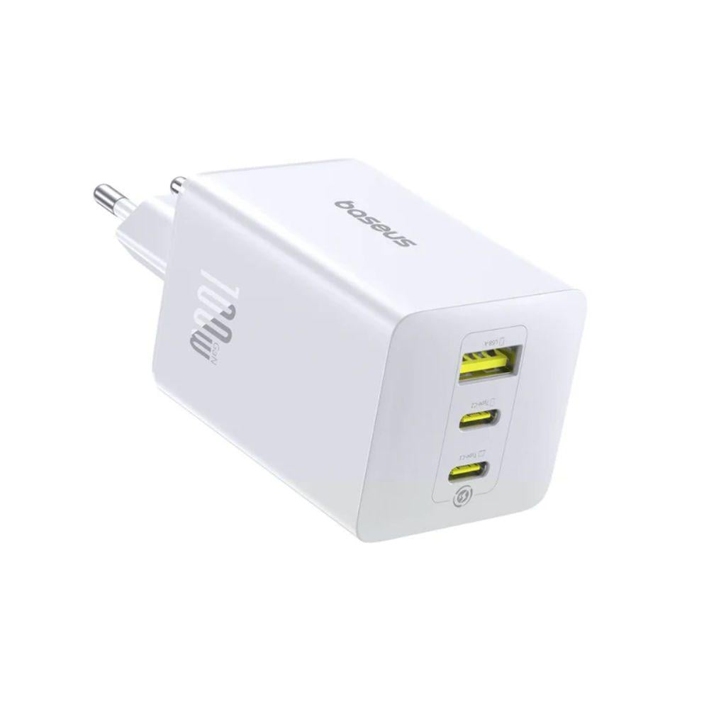Зарядное устройство для телефона BASEUS EnerFill FE11 Fast Charger 2C+U 100W EU Moon White (19111)