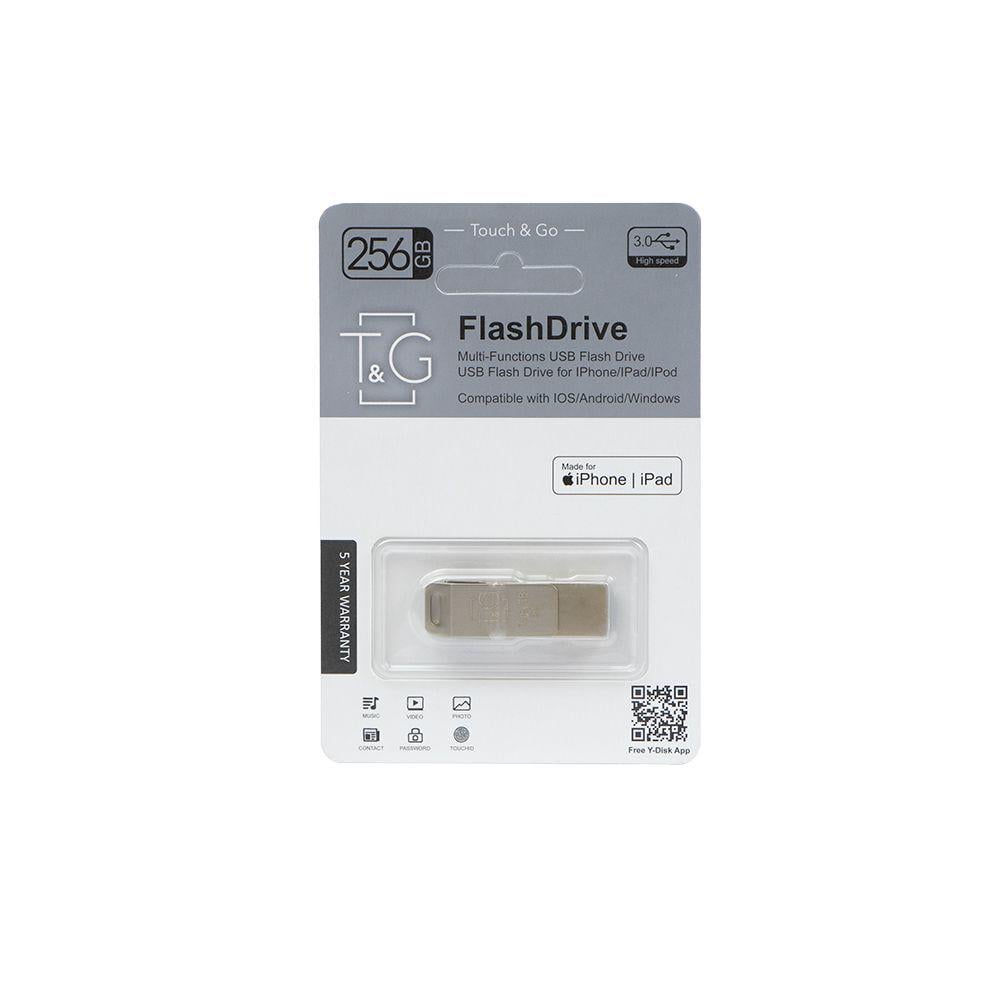 Флеш-память OTG 256 GB Metal 2.1/3.0 Lightning (23435-01_1035)