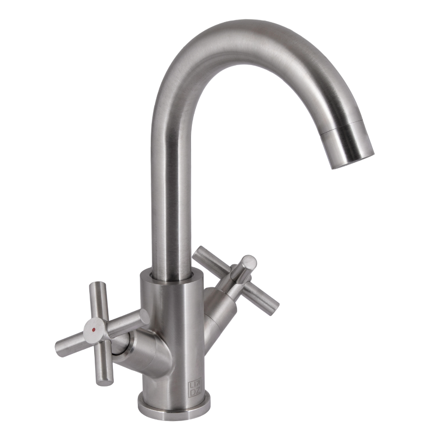 Смеситель для кухни Lidz Wind LDWIN161FNKS46098 двухвентильный Сатин (234769)