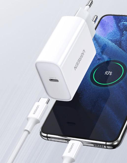 Зарядное устройство UGREEN CD127 USB Type-C Wall Charger PD QC4.0 30 W 3 A White (1866241358) - фото 5