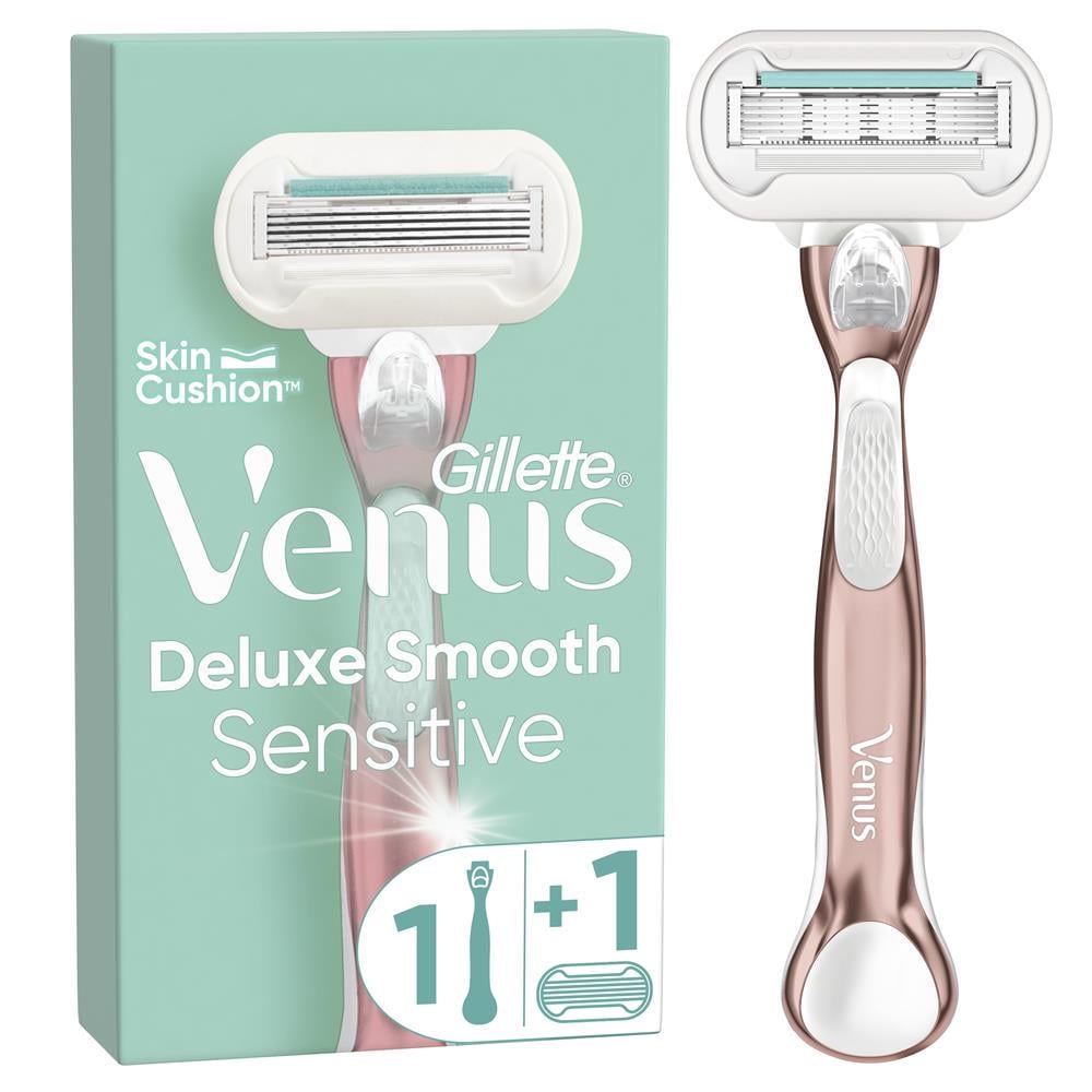 Станок для бритья женский GILLETTE Venus Extra Smoothness for Sensitive Skin Rose Gold со сменной кассетой (31158932)
