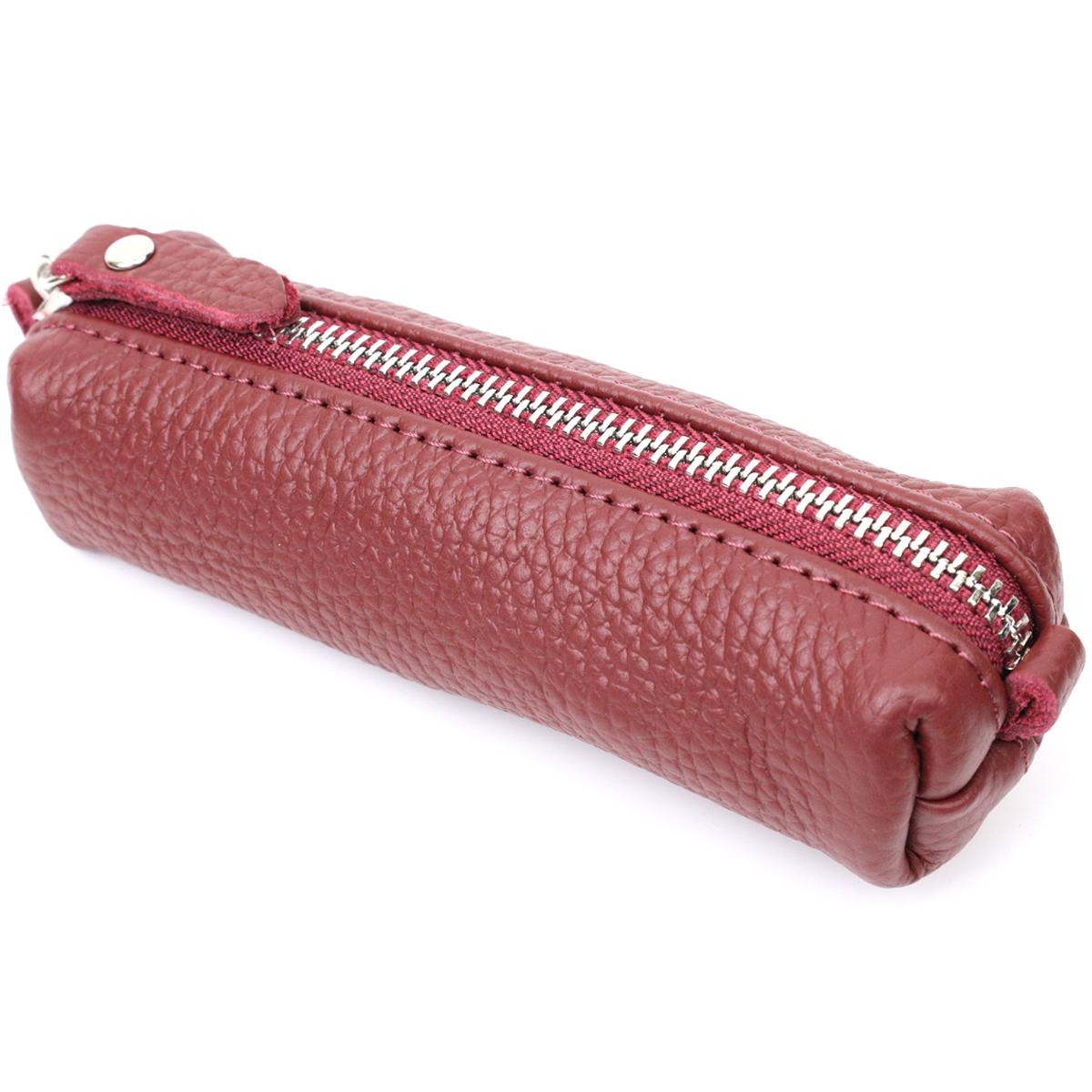 Ключница Grande Pelle Key Wallet 11667 из натуральной кожи Бордовый (56473)