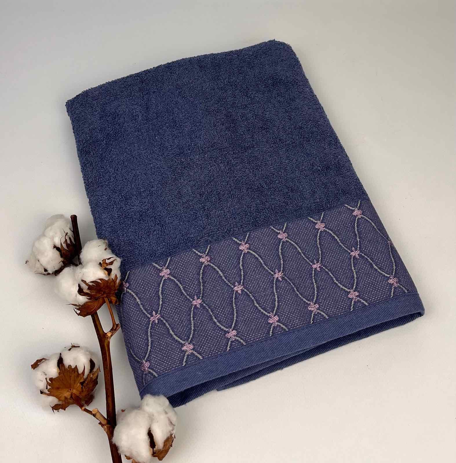 Полотенце Altinbasak Pera Wendy 70x140 см Синий (CN28459) - фото 1 Полотенце Altinbasak Pera Wendy 70x140 см Синий (CN28459) - фото 1