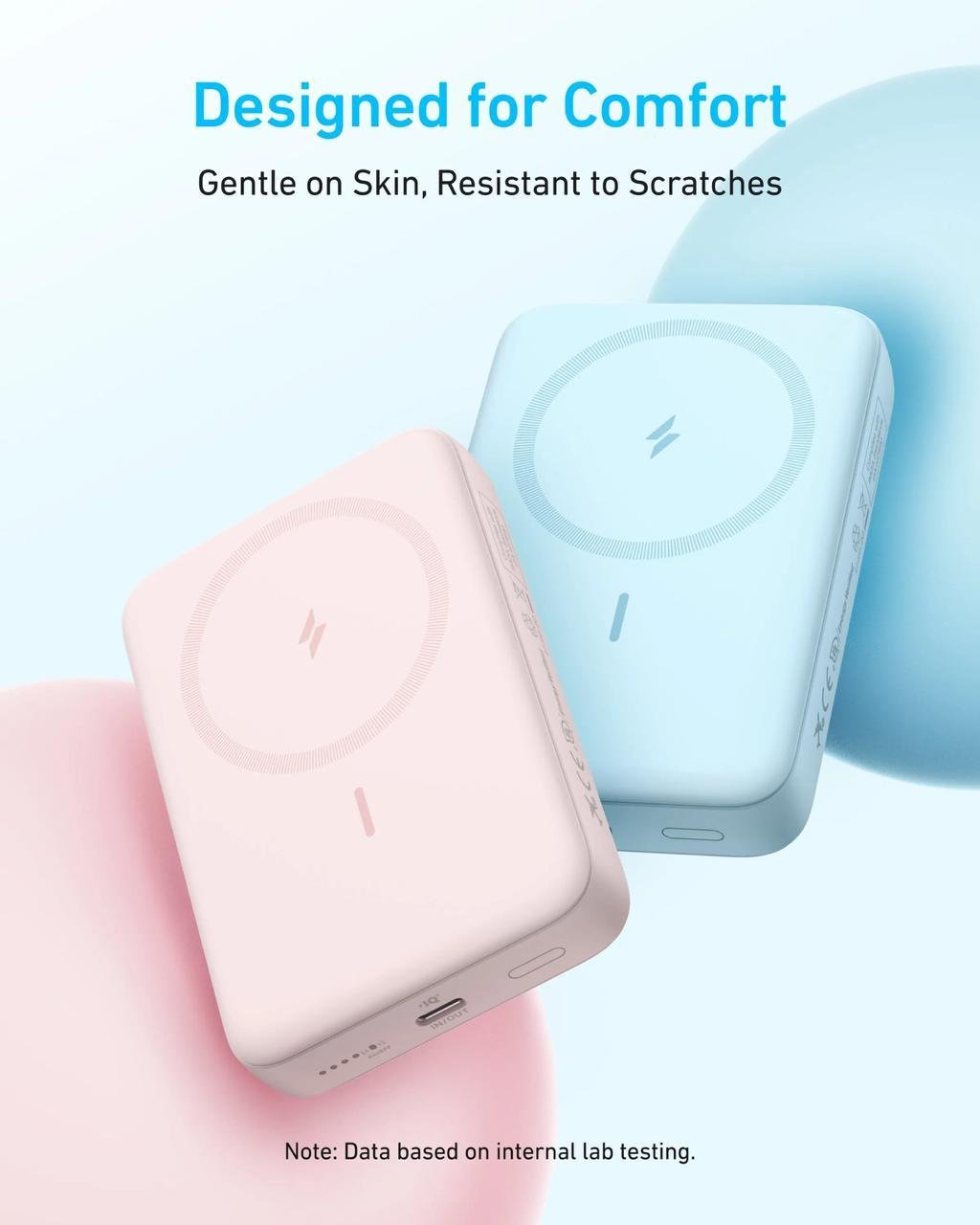 Повербанк магнитный Anker Zolo Magsafe 10 000 mAh 30W для iPhone с беспроводной зарядкой Черный - фото 4