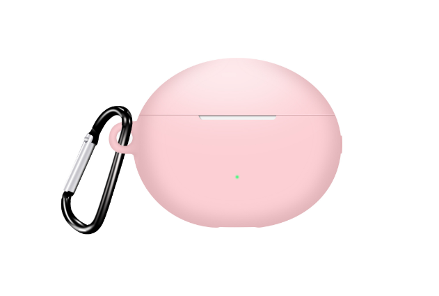 Чохол-накладка DK Silicone Candy Friendly з карабіном для Huawei FreeBuds 5i Pink